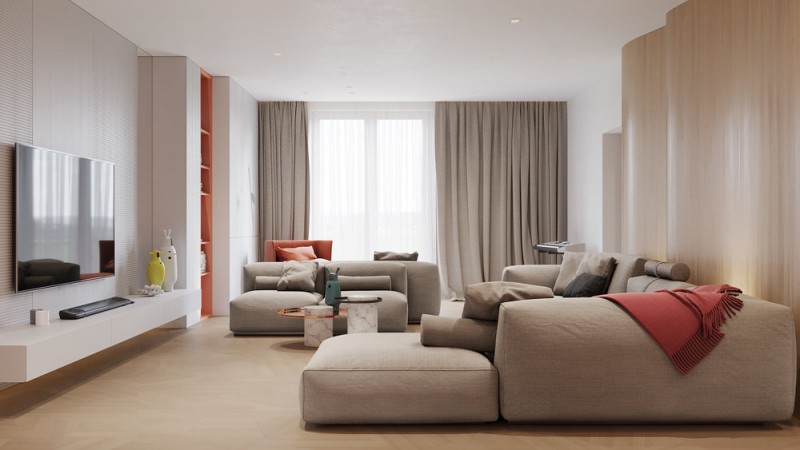 Легкое и воздушное пространство квартиры