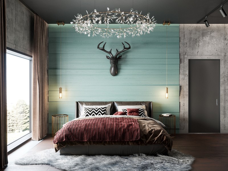 Проект спальни в австрийском шале