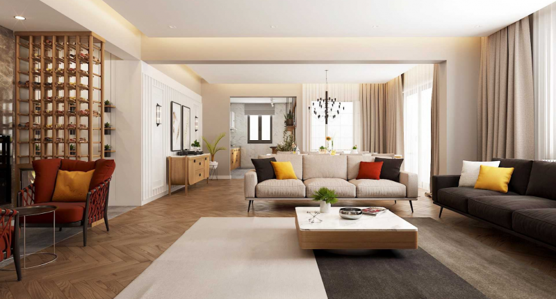 Светлая квартира с яркими акцентами Светлая квартира с яркими акцентами