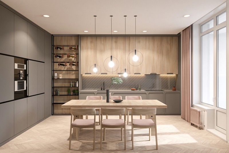 Дизайн квартиры, спроектированной для молодой девушки