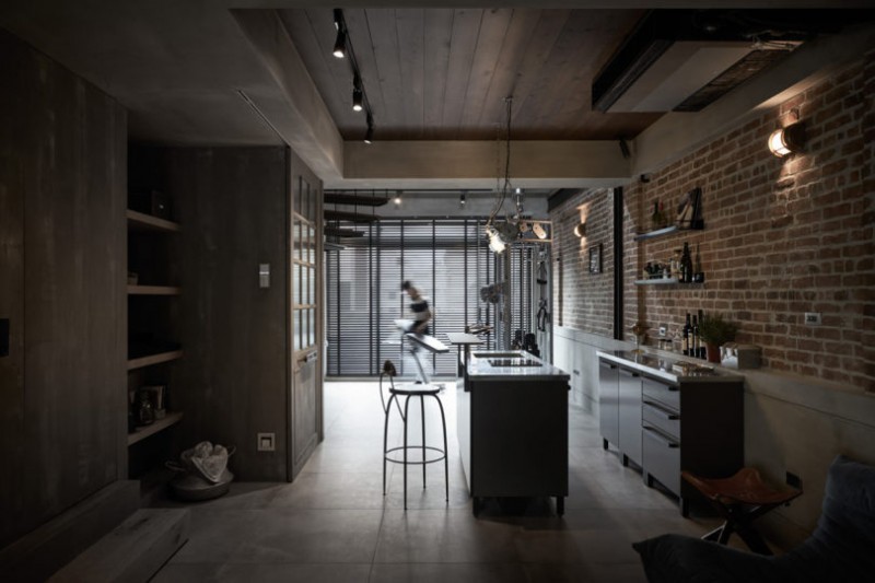 Интерьер двухуровневого лофта