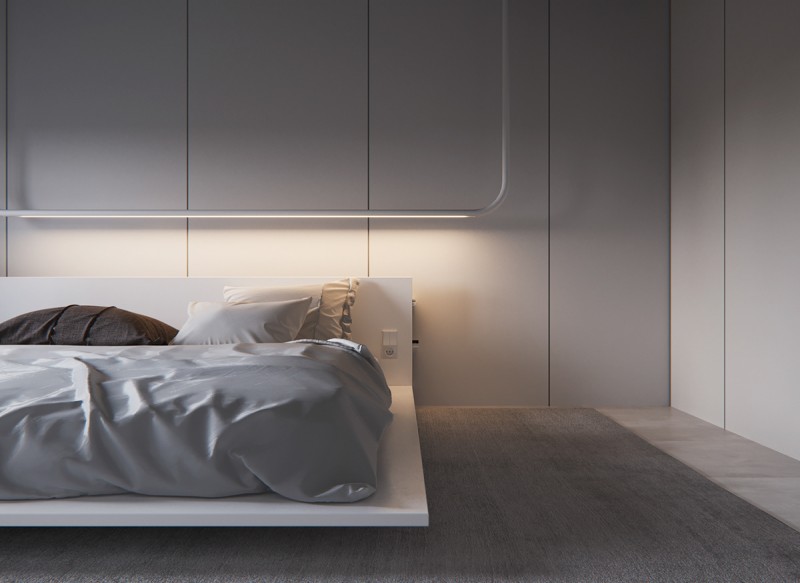 Контрастный интерьер небольшой квартиры