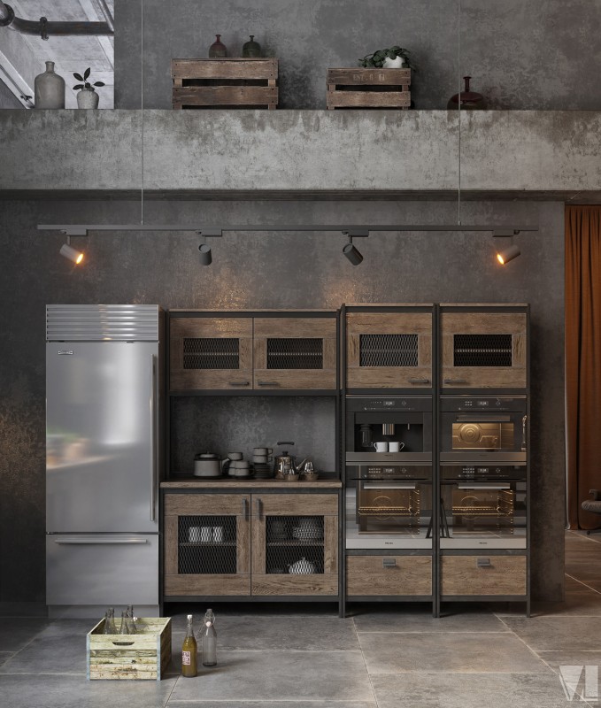 Кухня в стиле "лофт"