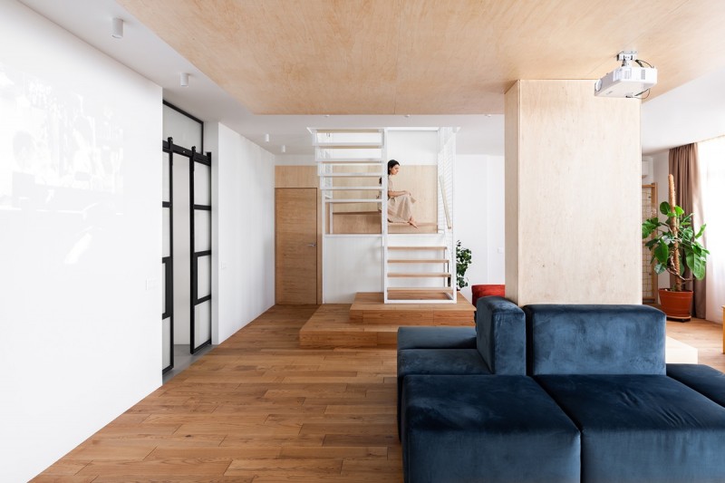 Просторный дом с открытой планировкой