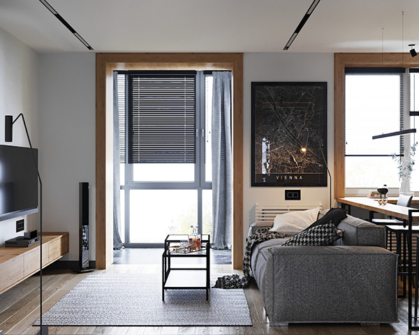 Гармоничное сочетание цветов в интерьере минской квартиры