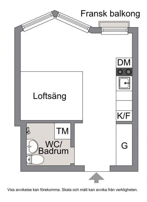 Квартира в Швеции площадью всего 22 м2