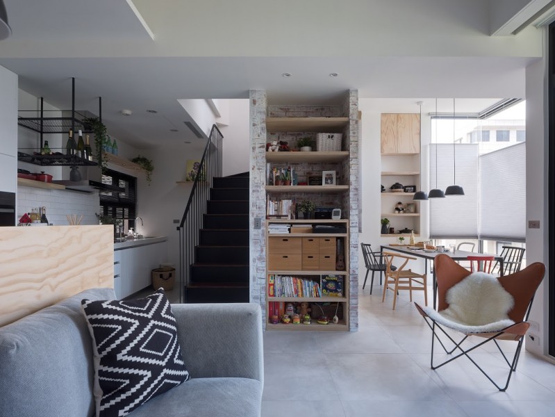 Двухуровневые апартаменты в Тайбэе