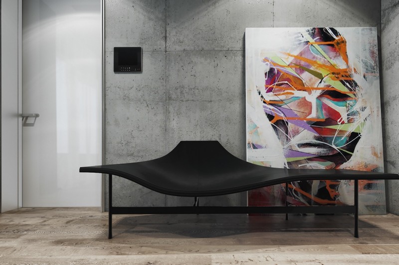 Гармоничное сочетание дерева и бетона