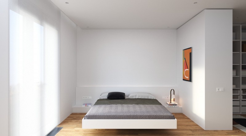 Контрастный интерьер квартиры площадью 70 кв.м.