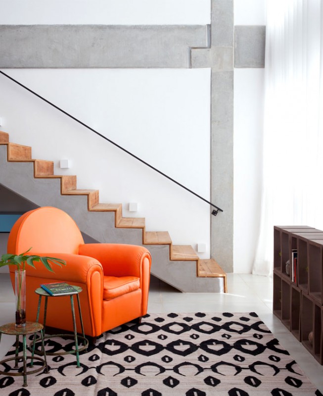 Красочный интерьер с этническими мотивами в бразильских апартаментах Красочный интерьер с этническими мотивами в бразильских апартаментах