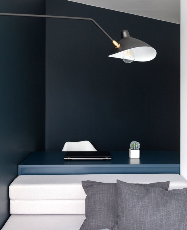 Нетрадиционное зонирование в небольшой квартире