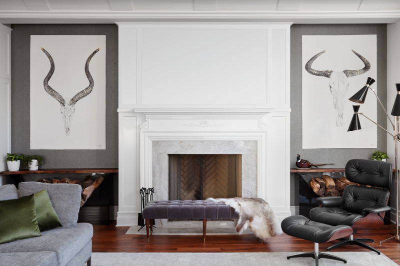 Современная классика в интерьере дома в Равенсвуде, Чикаго