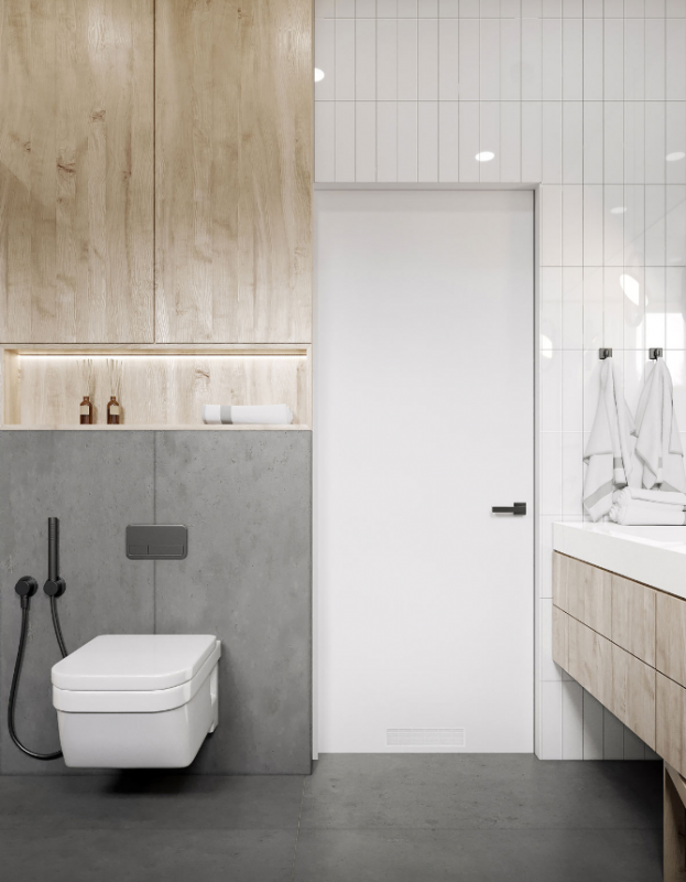 Умеренно аскетичное пространство для молодой семьи с двумя детьми Умеренно аскетичное пространство для молодой семьи с двумя детьми