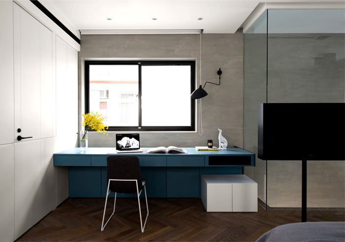 Уютный дом для семьи и рабочий офис в одном пространстве