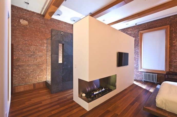 Интерьер апартаментов в Нью_Йорке в стиле лофт