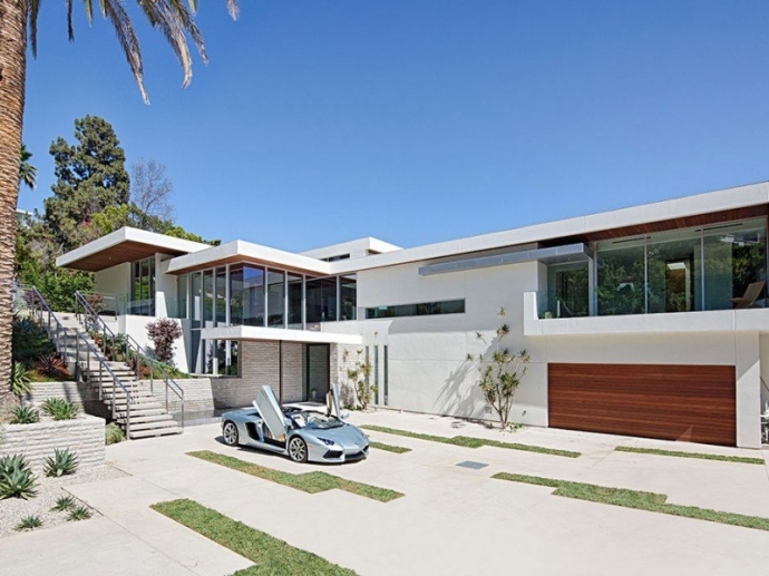 Шикарный интерьер дома в западном Голливуде, Калифорния, США.