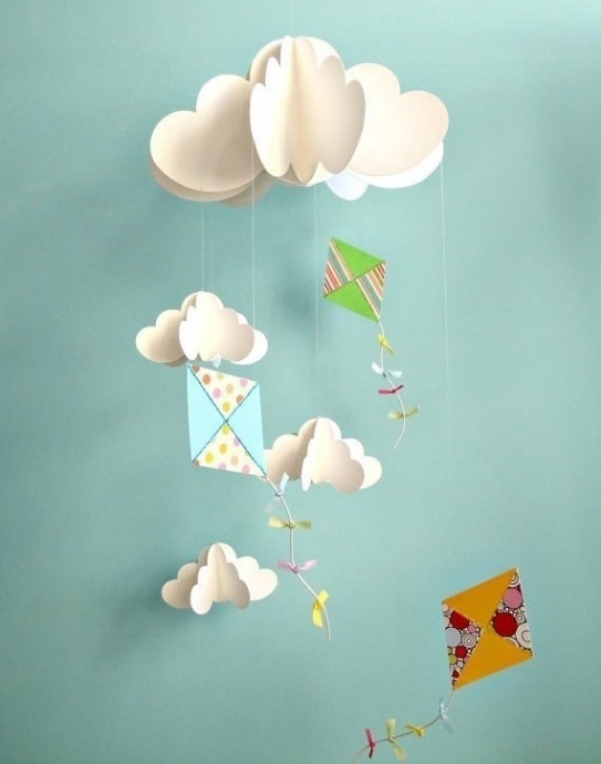 Бумажный декор детской комнаты