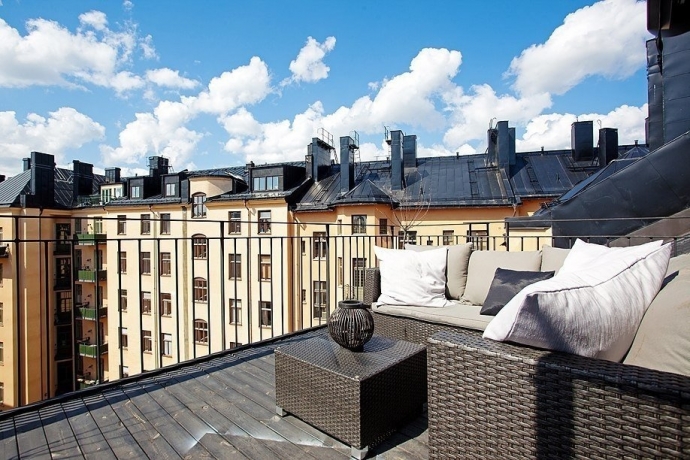 Стильная квартира  в Стокгольме, Швеция.