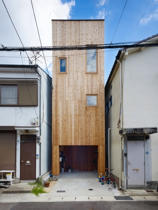 Компактный деревянный дом в Японии