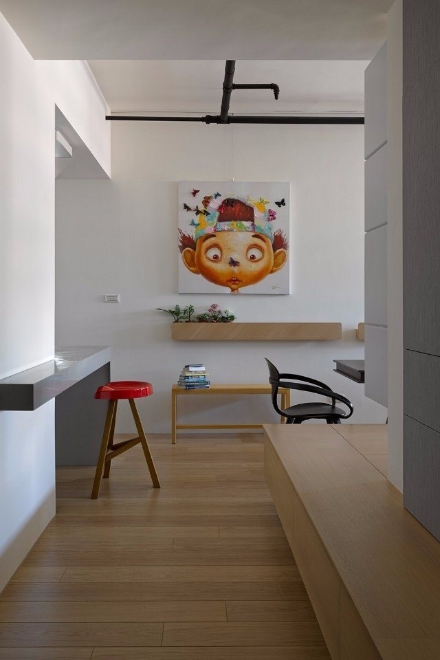 Оригинальный интерьер квартиры в Тайване, разработанный студией Ganna Design Studio.