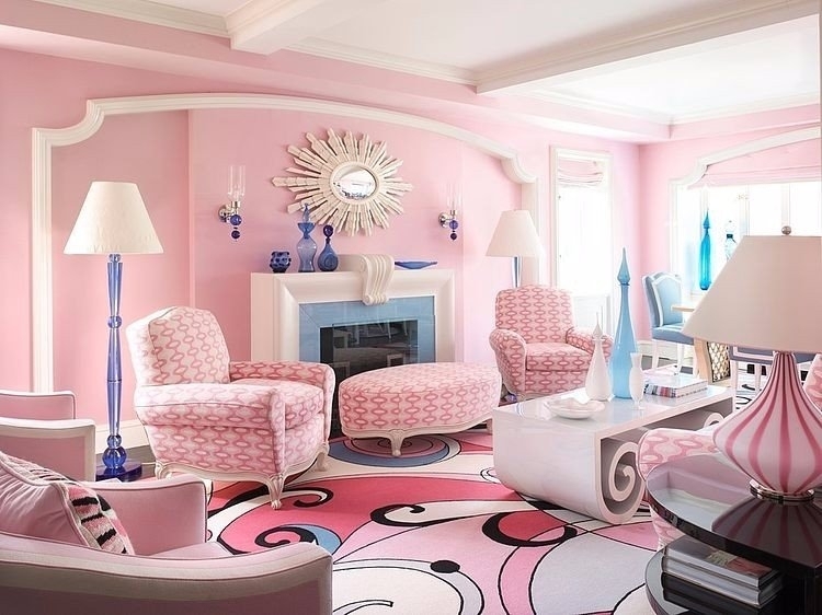 Pink Home в Нью-Йорке, в США.
