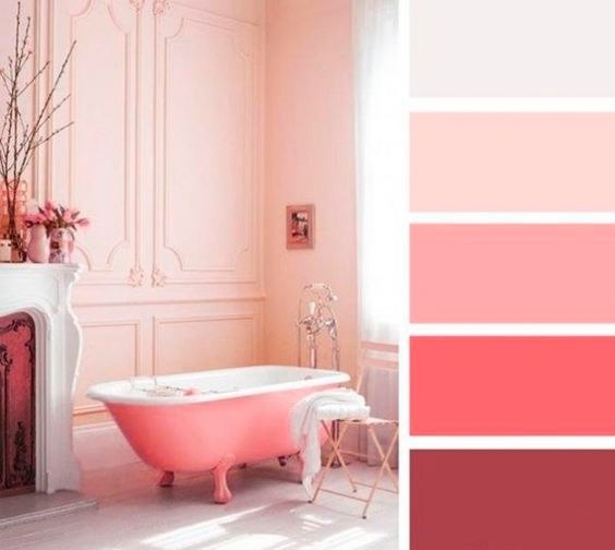 Сочетания цветов для дизайна интерьера ванной.