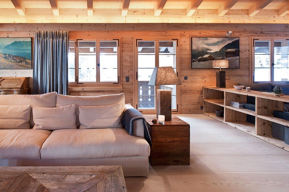 Шале Gstaad в Швейцарских Альпах