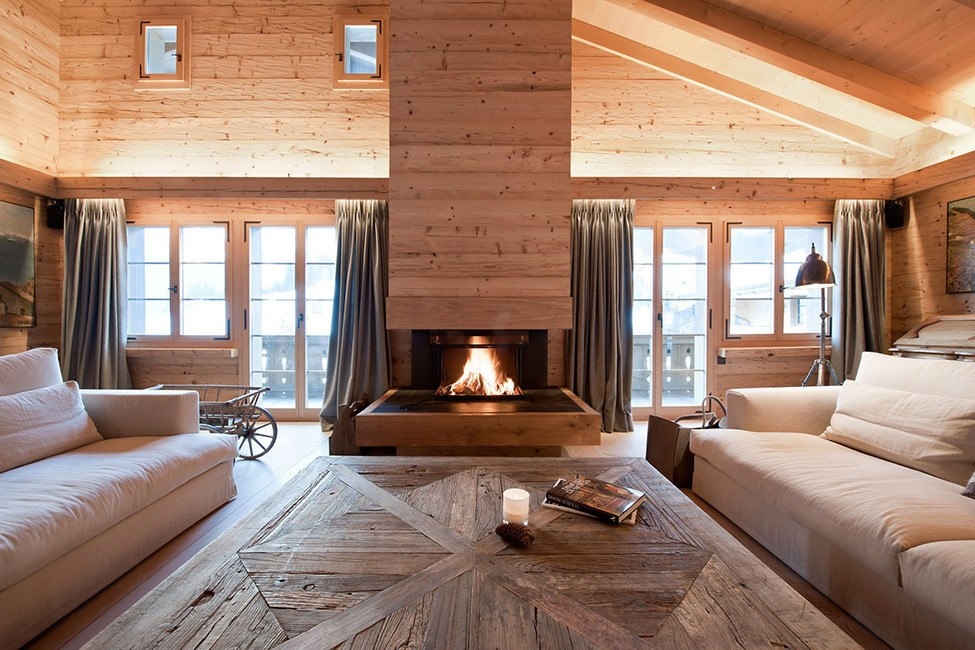 Шале Gstaad в Швейцарских Альпах