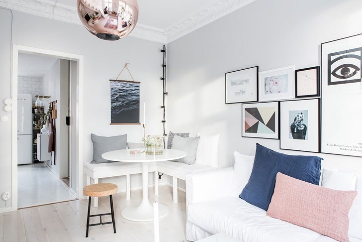 Нежная маленькая квартира в Швеции