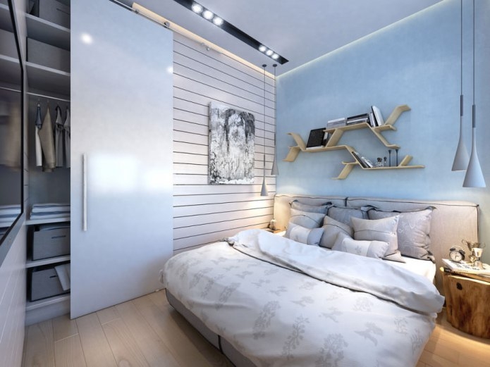 Дизайн однокомнатной квартиры 35 кв. м. со спальным местом