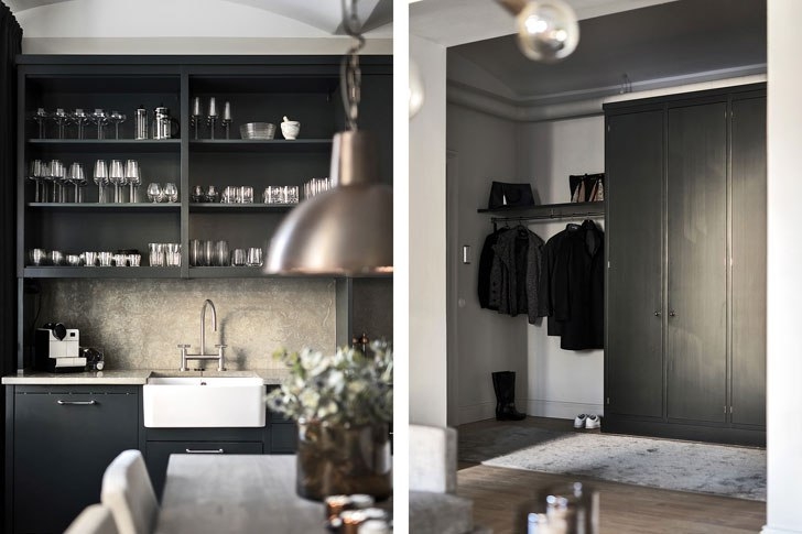 Черно-белый дизайн всегда в моде: квартира в Стокгольме (91 кв. м)