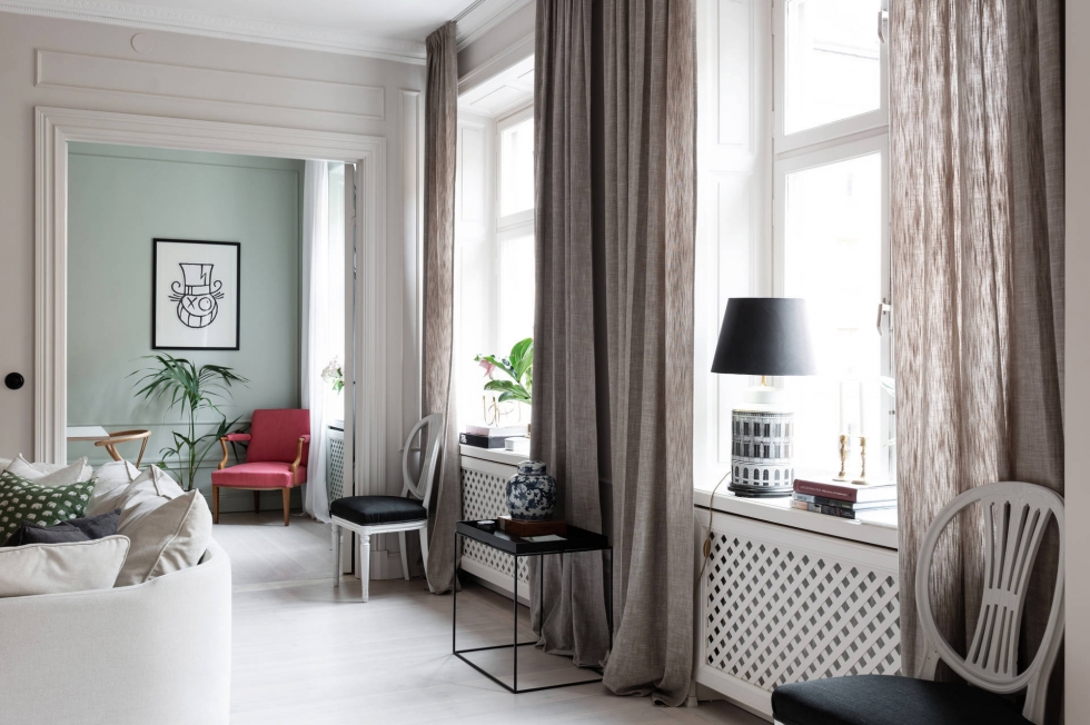 Пастельные тона и классические детали: квартира в Швеции (88 кв. м)