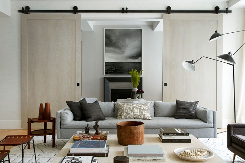 Натурально стильный интерьер апартаментов в Нью-Йорке