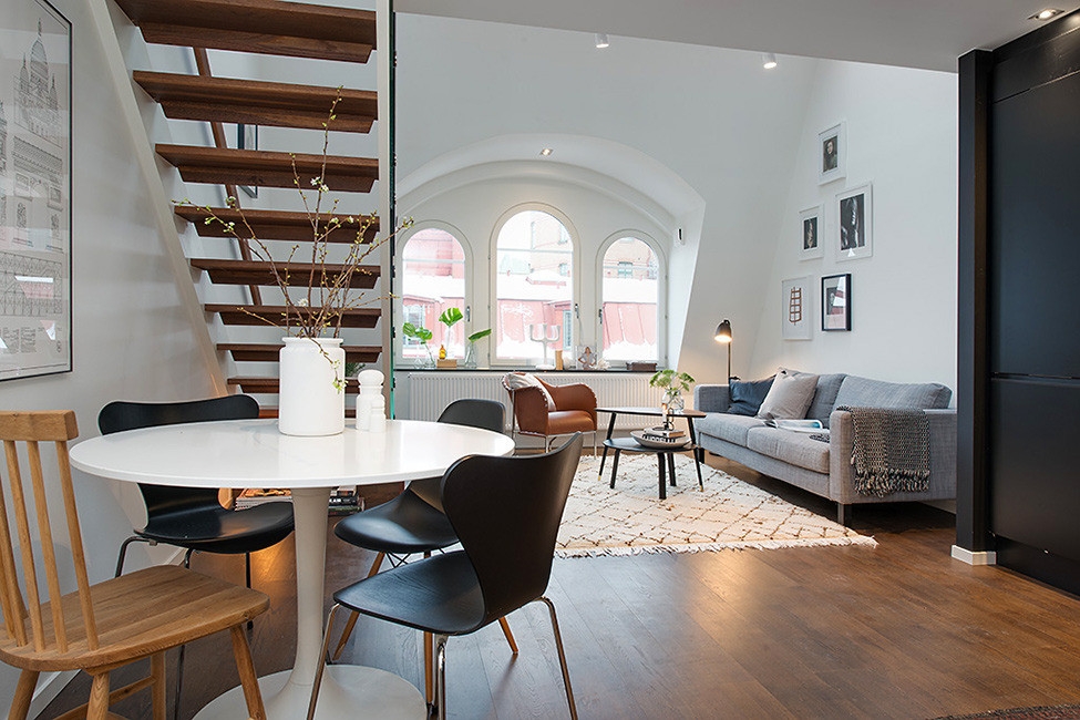 Двухуровневые апартаменты в центре Стокгольма