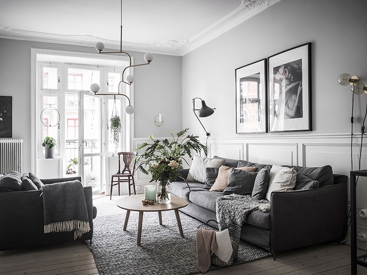 Серый все еще в моде: стильная трешка в Стокгольме