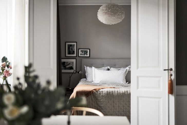 Стильная бело-серая квартира в Швеции (71 кв. м)