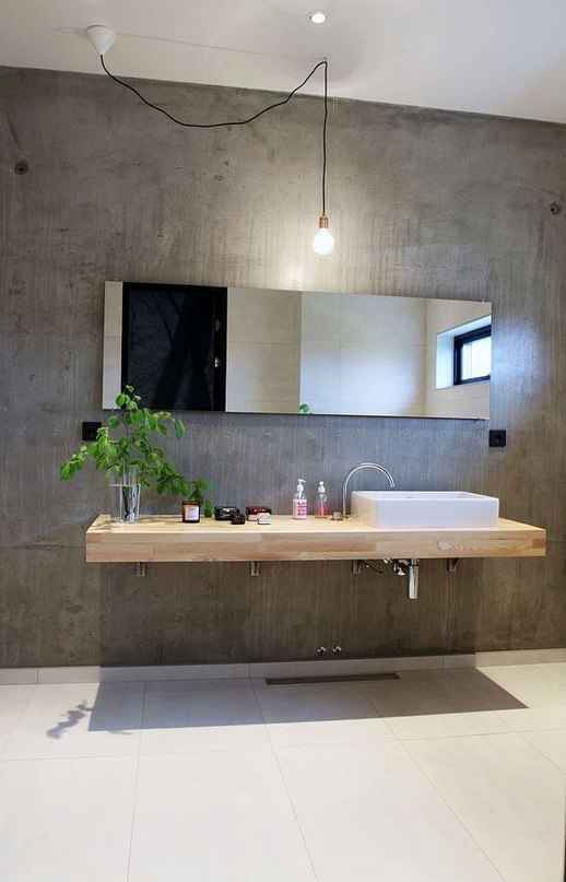 Иcпользование бетона в ванной комнате