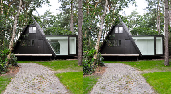 Треугольный A-frame House в Голландии