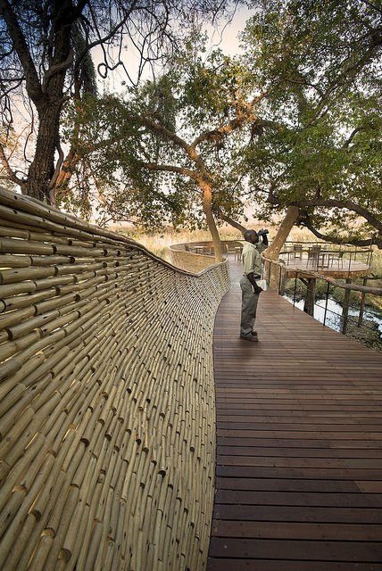 Бутик-отель Sandibe Okavango Safari Lodge в Ботсване от Nicholas Plewman Architects