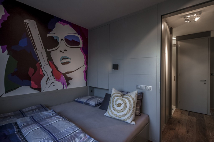 Квартира холостяка в Будапеште 40 м2 от Suto Interior Architects