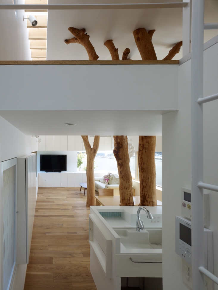 Garden Tree House  в Японии от Hironaka Ogawa & Associates