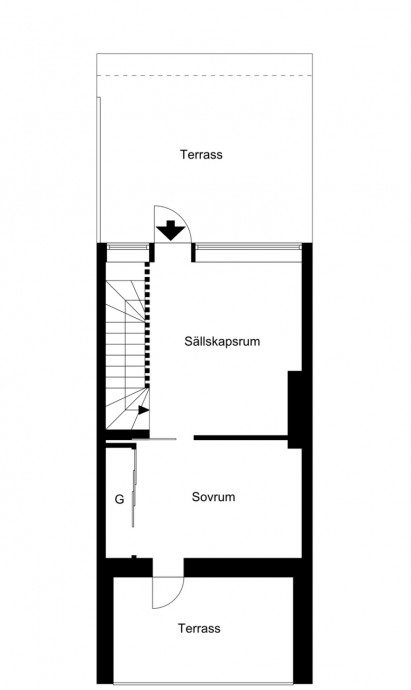 Двухуровневая квартира площадью 85 м2 в Швеции