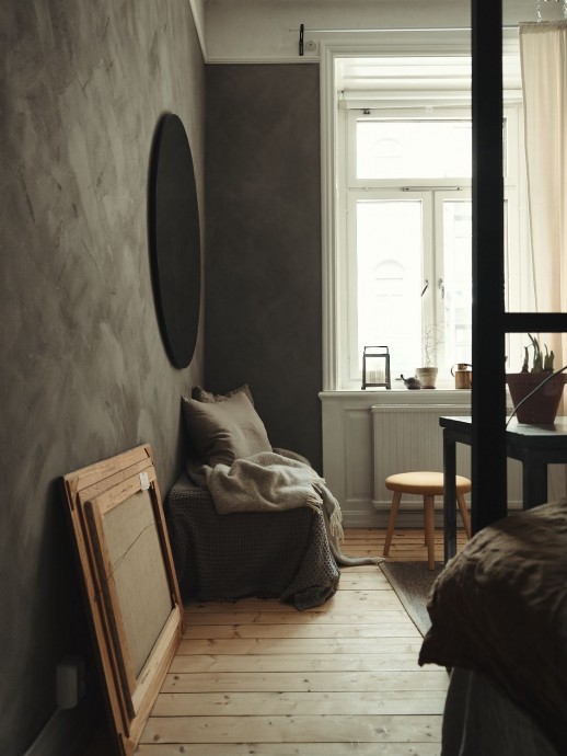 Квартира в Стокгольме, оформленная в теплых карамельных тонах