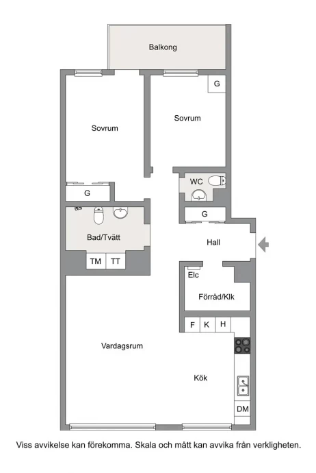 Шведская квартира площадью 83 м2