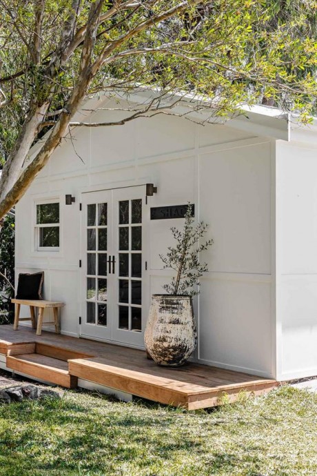 Переоборудованный сарай на заднем дворе австралийского дизайнера Симоны Мэтьюз