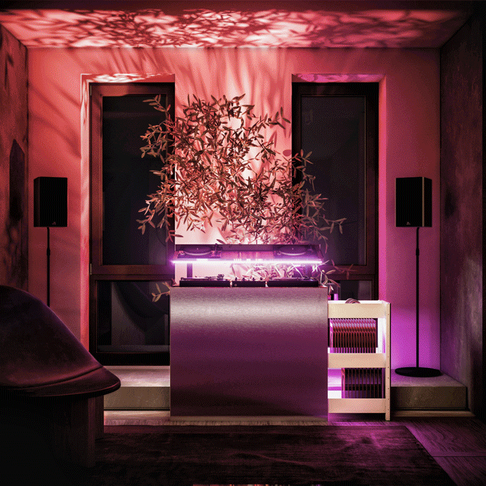 Расслабляющая атмосфера в квартире: система адаптивного освещения и открытое пространство