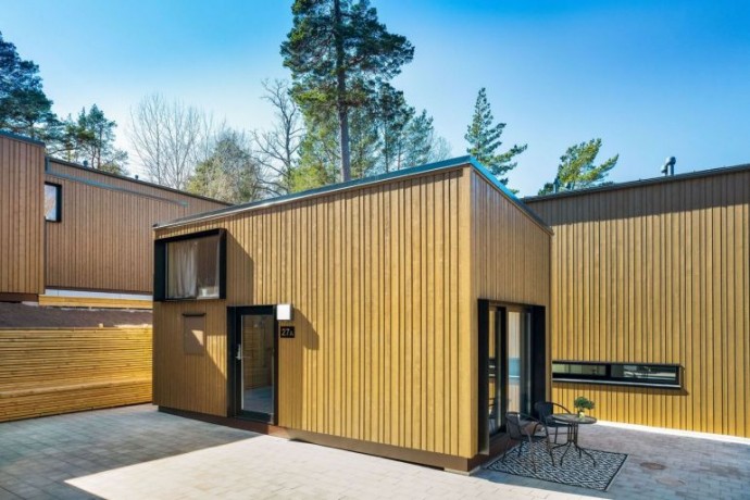 Шведский деревянный мини-дом площадью 27 м2