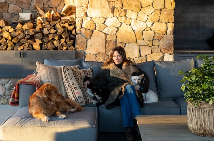 Дом актрисы Хилари Суонк в горах Колорадо
