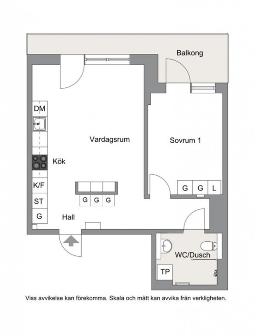 Шведские апартаменты площадью 51 м2