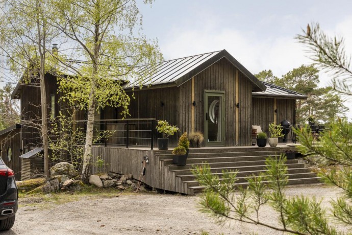 Современный деревянный дом на Стокгольмском архипелаге